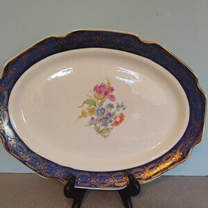 Royal Stetson Madame DuBarry 22Kt Gold Trim Platter13.5"